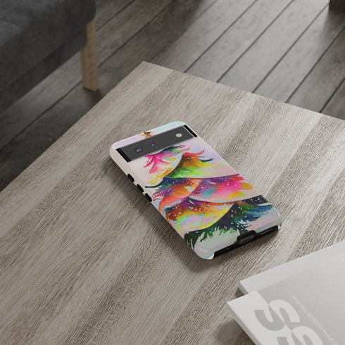 Swooshy Christmas Tree - Impact Resistant Phone Case